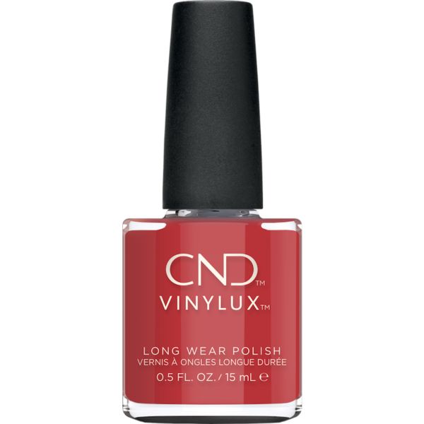 Smuk efterårs rød neglelak fra CND Vinylux. Denne røde er en støvet rød med noter af terracotta