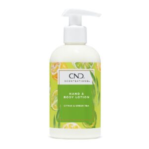 CND Scentsations lotion, citrus & green tea, er en professionel ultra nærende håndcreme, brugt i neglesaloner